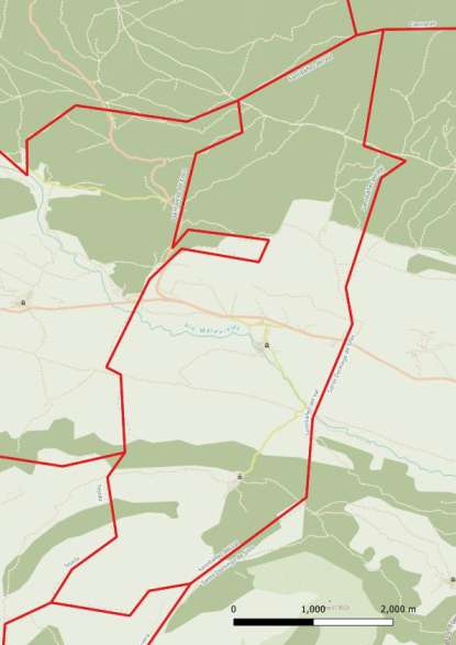 kaart Santibáñez del Val spanje