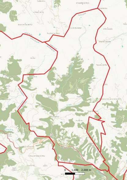 kaart Sarroca de Bellera spanje