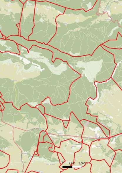 kaart Sierra de Lóquiz (Junta de la Sierra de Lóquiz) spanje
