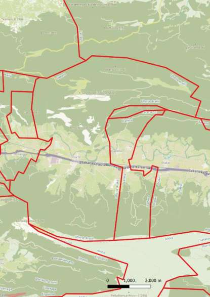 kaart Uharte-Arakil spanje