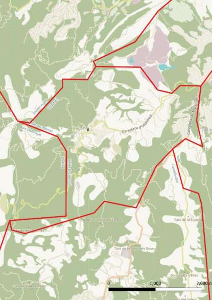 kaart Ullastrell spanje