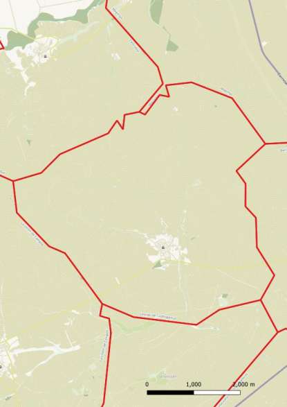 kaart Urones de Castroponce spanje