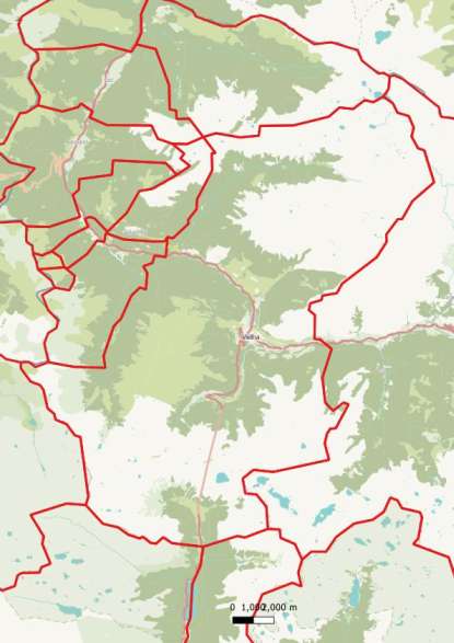 kaart Vielha e Mijaran spanje