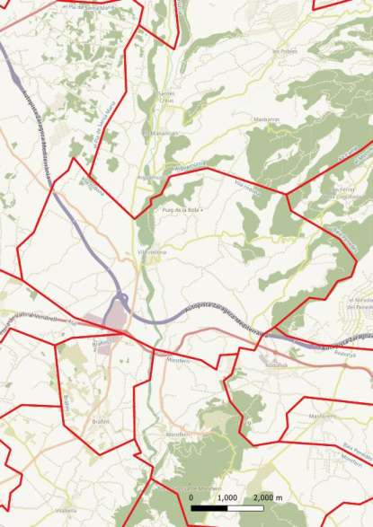 kaart Vila-rodona spanje