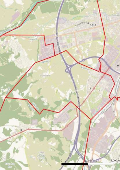 kaart Vilablareix spanje