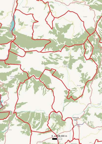 kaart Vilanova de Meià spanje