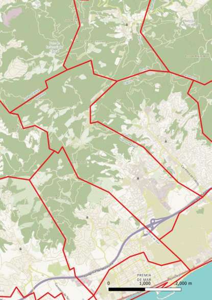 kaart Vilassar de Dalt spanje