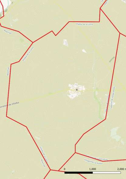 kaart Villalba de la Loma spanje