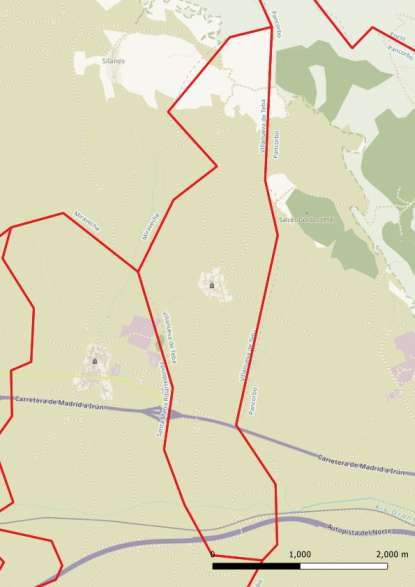 kaart Villanueva de Teba spanje