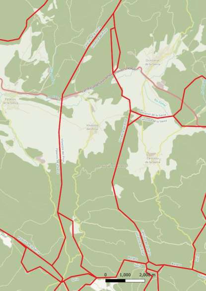 kaart Vilviestre del Pinar spanje