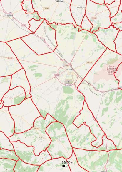 kaart Albacete spanje