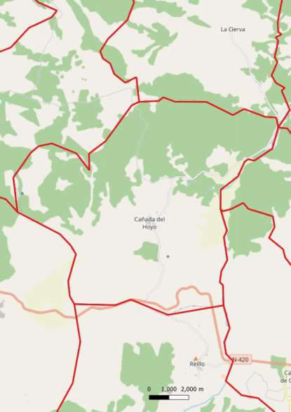 kaart Cañada del Hoyo spanje