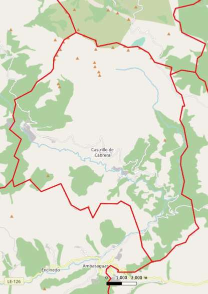 kaart Castrillo de Cabrera spanje