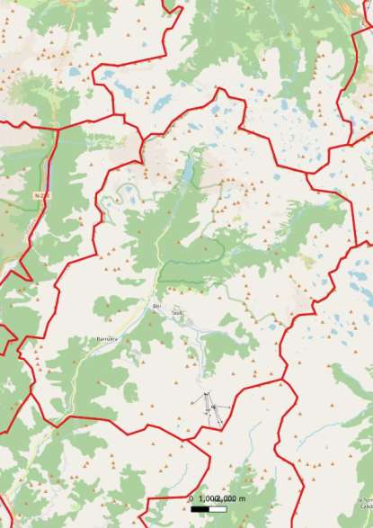 kaart La Vall de Boí spanje