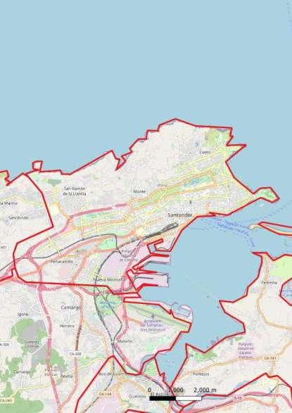 kaart Santander spanje