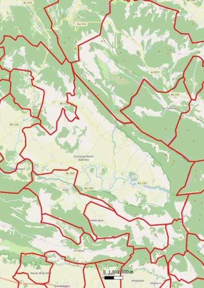 kaart Valle de Tobalina spanje