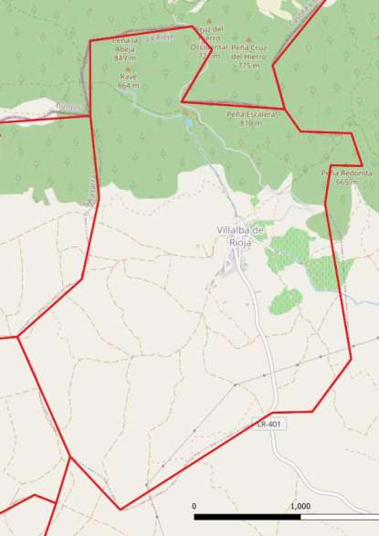 kaart Villalba de Rioja spanje