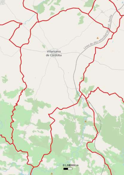 kaart Villanueva de Córdoba spanje