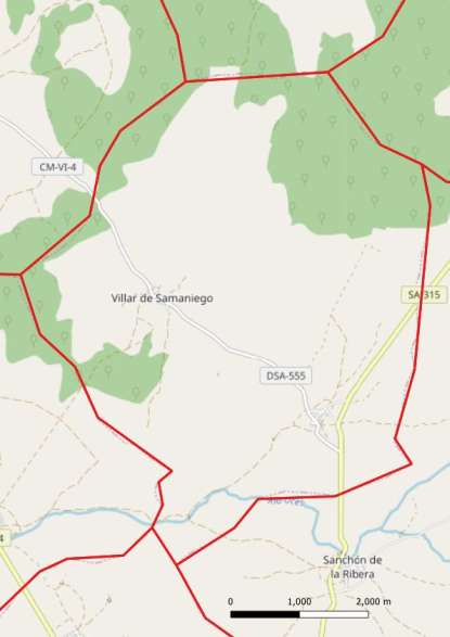 kaart Villar de Samaniego spanje