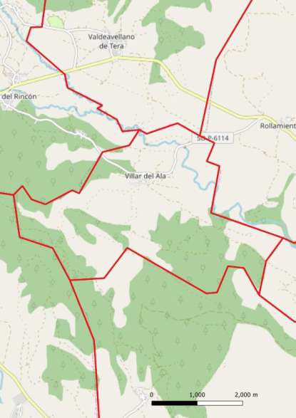 kaart Villar del Ala spanje
