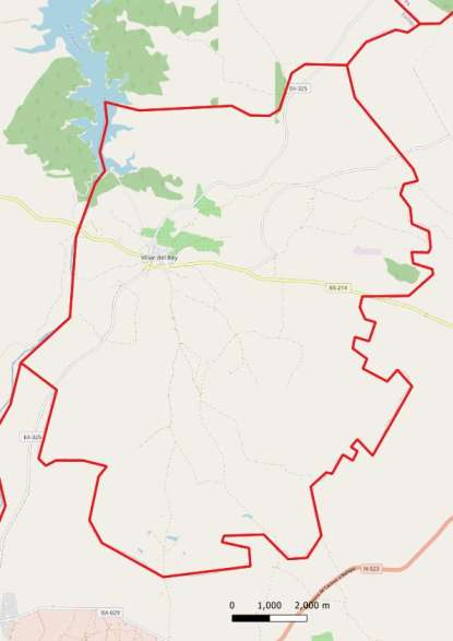 kaart Villar del Rey spanje