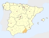 ligging van het gebied Almería 
