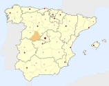ligging van het gebied Ávila