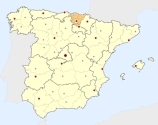 ligging van het gebied Baskenland