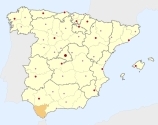 ligging van het gebied Cádiz