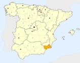 ligging van het gebied Costa Cálida