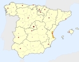 ligging van het gebied Costa Valencia