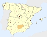 ligging van het gebied Jaén