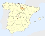 ligging van het gebied La Rioja