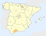 ligging van het gebied Málaga