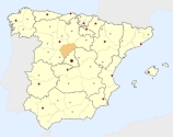 ligging van het gebied Segovia