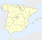 ligging van het gebied Spanje