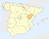 ligging van het gebied Teruel